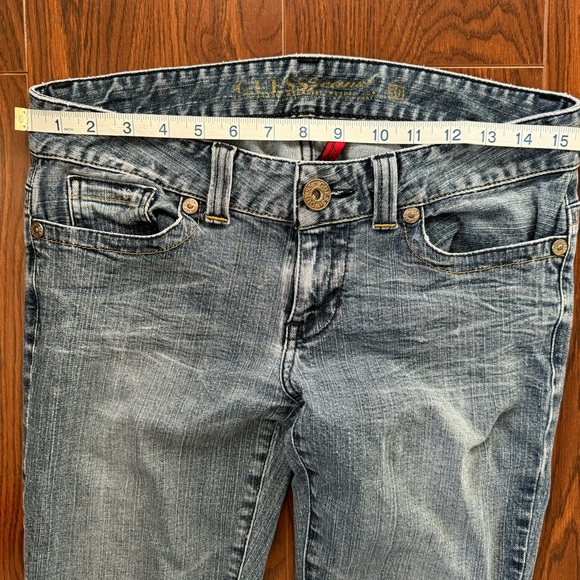 Guess Daredevil Studded Bootcut Jeans Size 30 - Picture 8 of 13